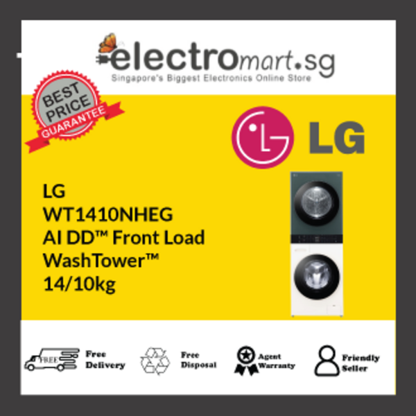 LG WT1410NHEG AI DD™ Front Load  WashTower™ 14/10kg