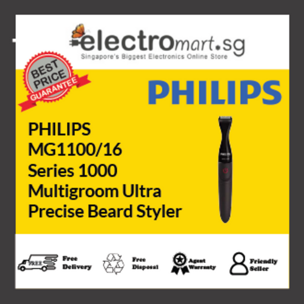 PHILIPS MG1100/16 Series 1000  Multigroom Ultra  Precise Beard Styler