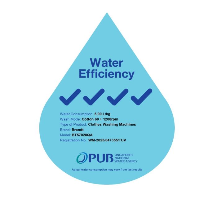 BRANDT BT57028QA Top Load  Washer 7kg