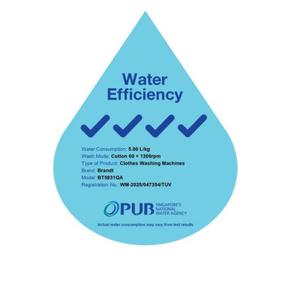 BRANDT BT5831QA Top Load  Washer 8kg