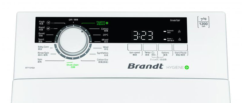BRANDT BT712HQA Top Load Washing  Machine 7kg