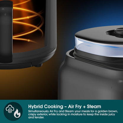 EUROPACE EAF7451DBK TrueSteam Air Fryer 4.5L