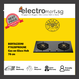 BERTAZZONI P782BPROGNE 78cm Gas-on-Glass Hob