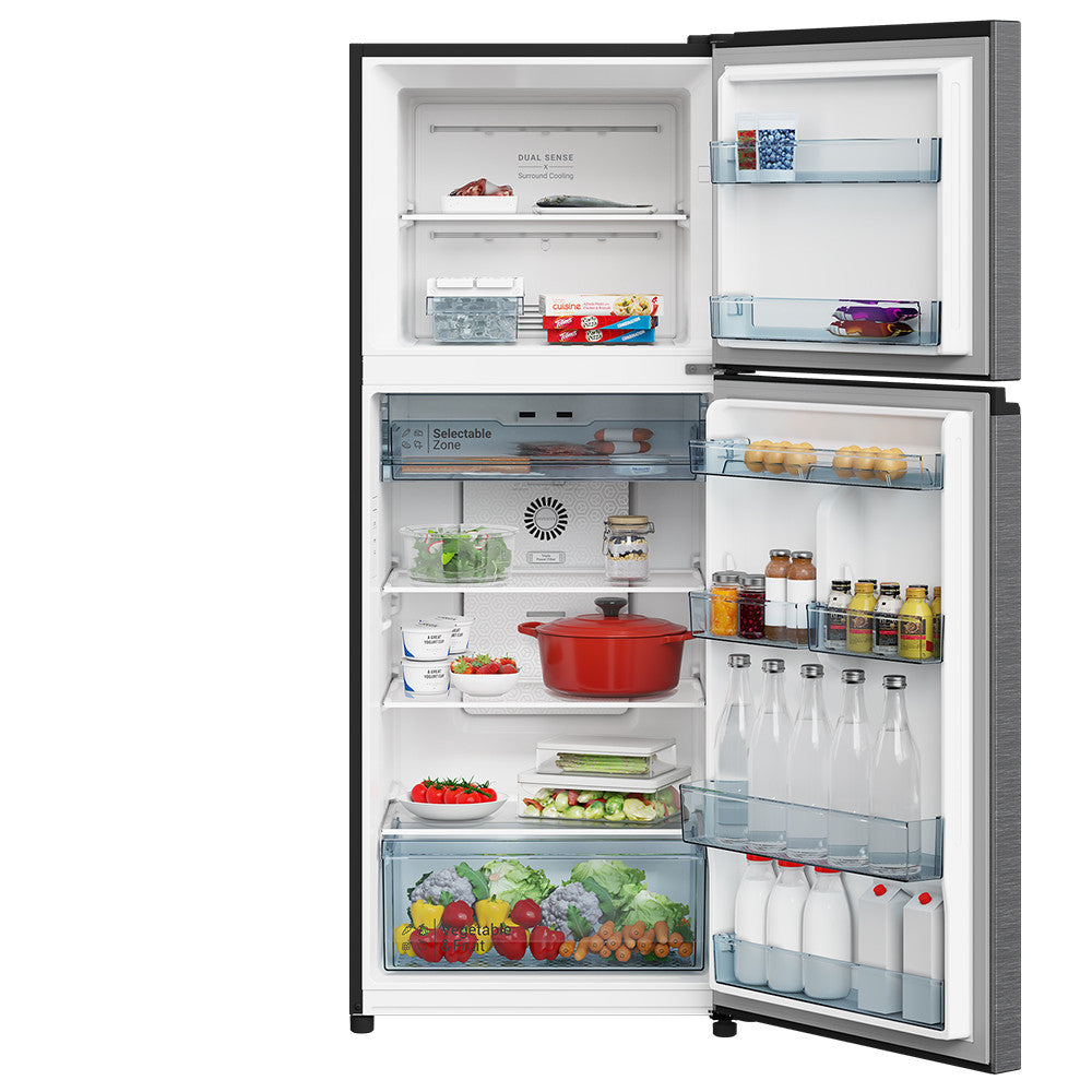 HITACHI HRTN6408SXSG 2 Door Top Freezer 374L