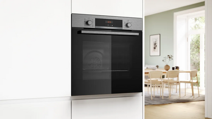 BOSCH HQA574BS3B Series 4 Pyrolytic Multifunction Single Oven – STAINLESS STEEL