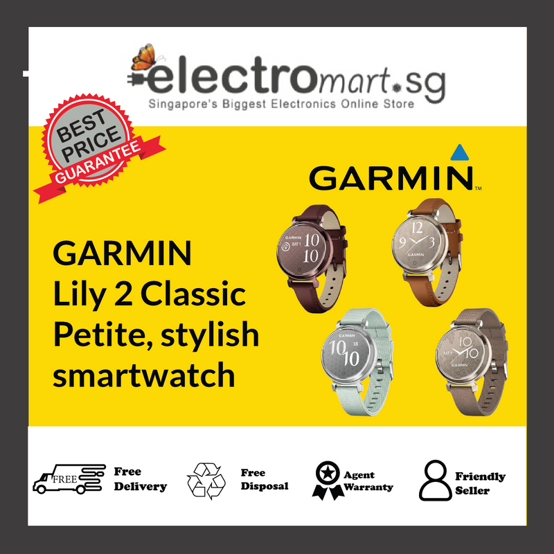 GARMIN Lily 2 Classic Petite, stylish smartwatch