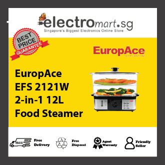 EuropAce EFS2121W 2-in-1 12L Food Steamer