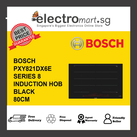 BOSCH PXY821DX6E Series 8 Induction hob 80cm