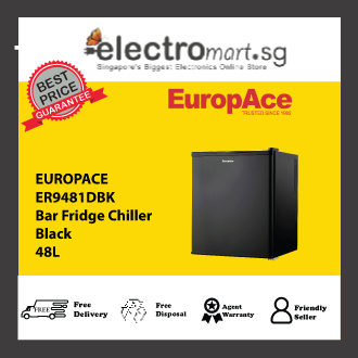 EUROPACE ER9481DBK 48L Bar Fridge Chiller - Black