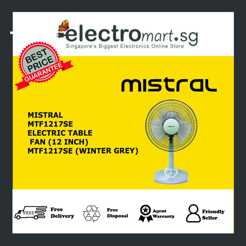 Mistral MTF1217SE 12” Electric Table Fan