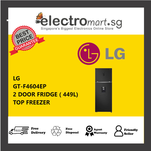 LG GT-F4604EP 2 DOOR FRIDGE ( 449L) TOP FREEZER