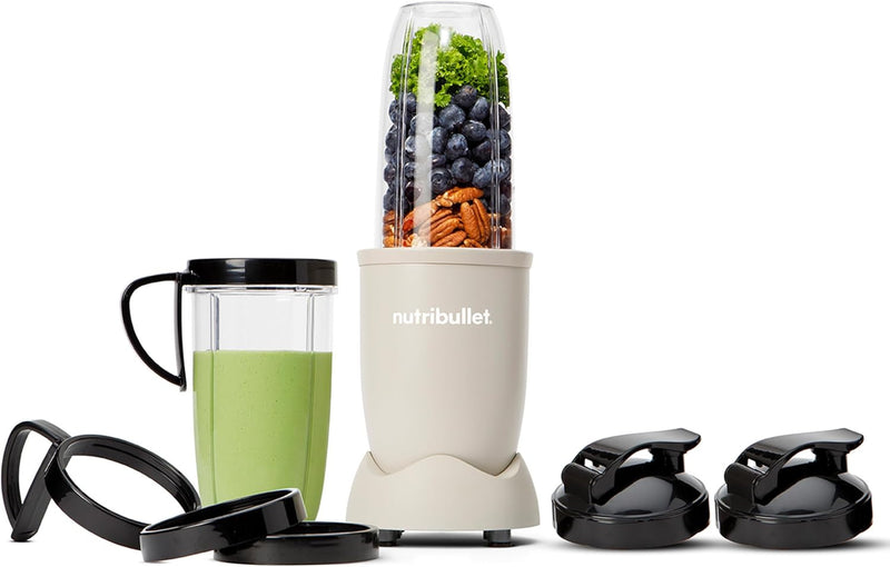 NUTRIBULLET NB910MASN Pro 900 Watt, Electric Blender, Chopper, 900w power, 900ml and 700ml glasses, Matt sand