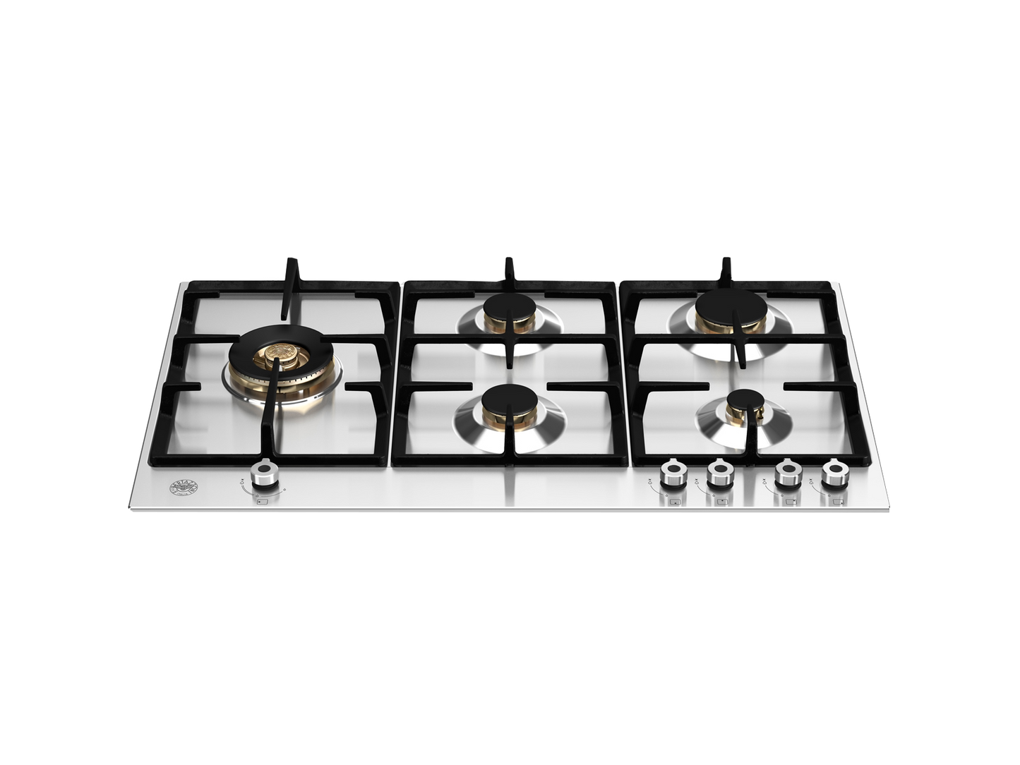 Bertazzoni P905LPROX 90cm 5-Burner Gas Hob with Lateral Dual Wok