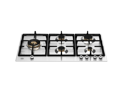 Bertazzoni P905LPROX 90cm 5-Burner Gas Hob with Lateral Dual Wok