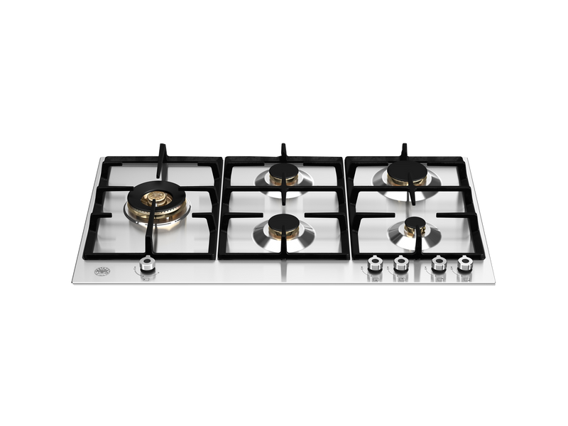 Bertazzoni P905LPROX 90cm 5-Burner Gas Hob with Lateral Dual Wok