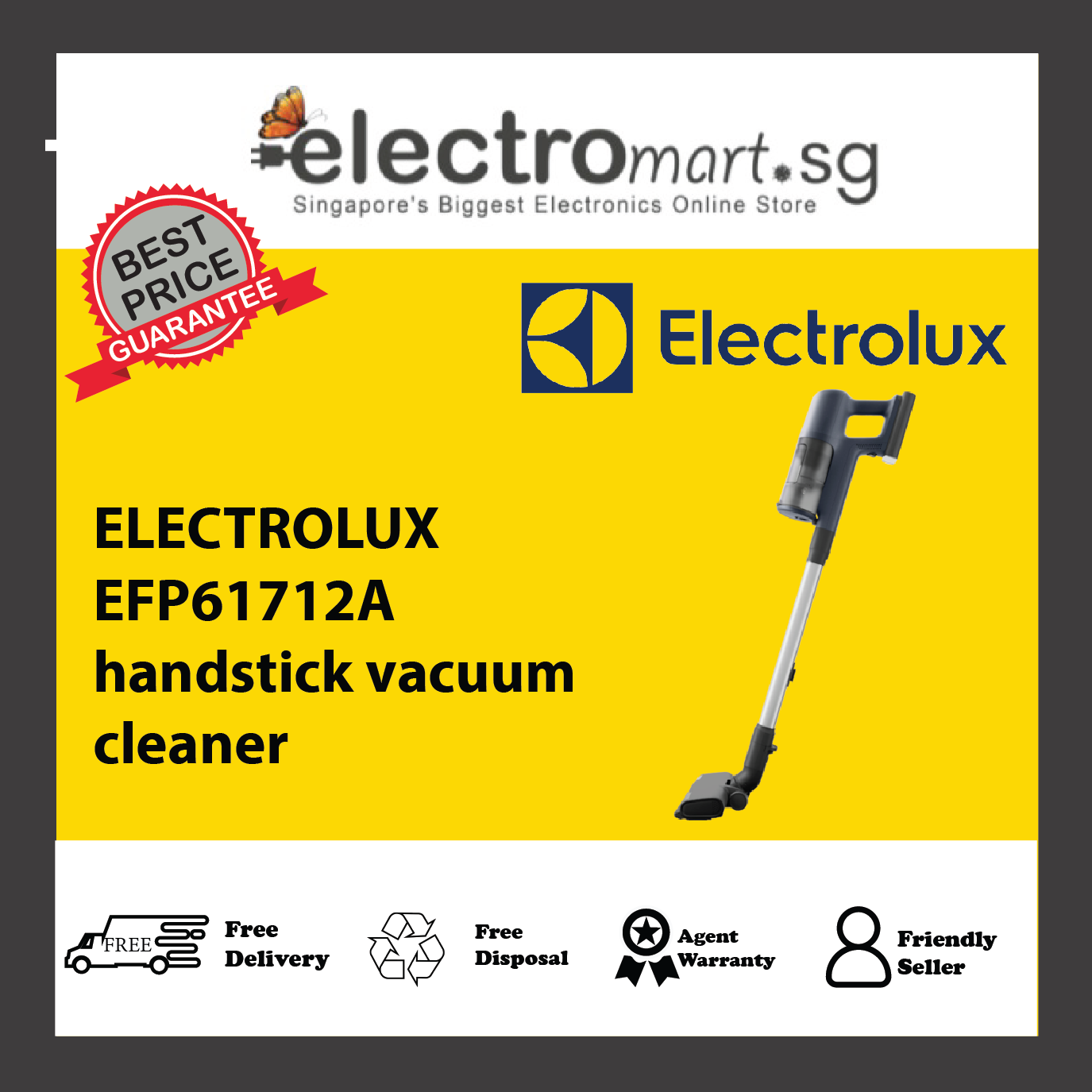 ELECTROLUX EFP61712A handstick vacuum cleaner