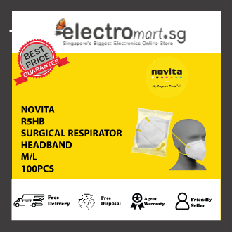 NOVITA R5HB Surgical Respirator R5 Headband FFP2,M/L, 100PCS