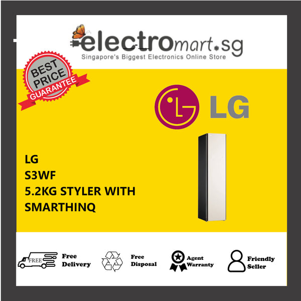 LG S3WF 5.2KG STYLER WITH SMARTHINQ