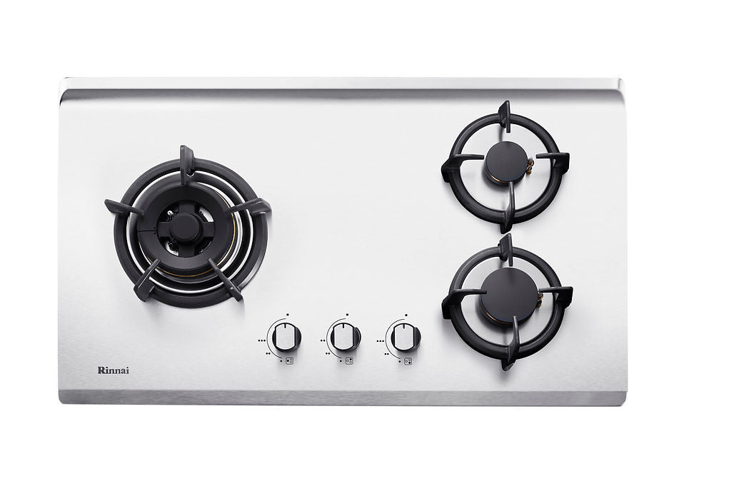 RINNAI RB-73TS 3 Burner Built-In Hob Stainless Steel Top Plate