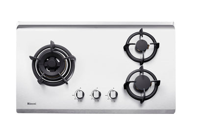 RINNAI RB-73TS 3 Burner Built-In Hob Stainless Steel Top Plate