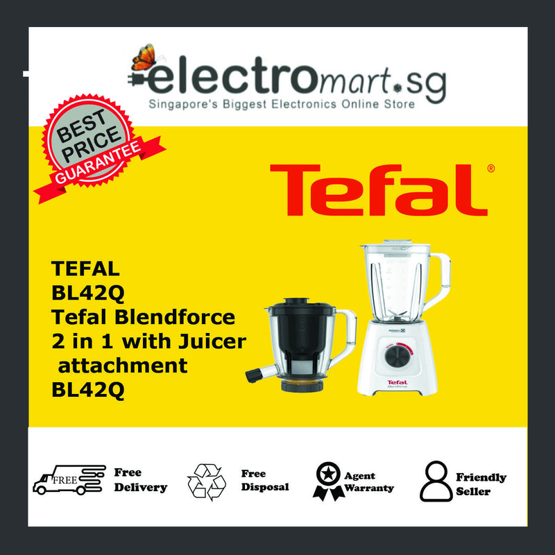 TEFAL BL42Q BLENDFORCE 2-in-1 Blender with Juicer Attachment