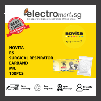 NOVITA R5 Surgical Respirator R5 Ear band, M/L