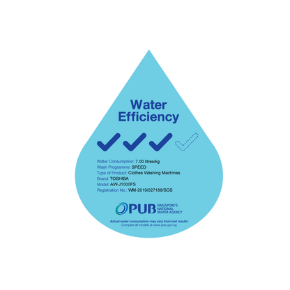 TOSHIBA AW-J1000FS Top Load Washing Machine 9kg