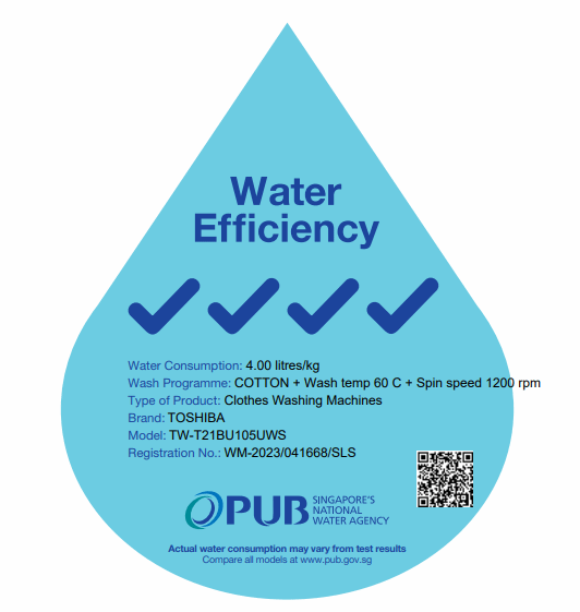 TOSHIBA TW-T21BU115UWS(MG) Front Load Washing Machine 10.5kg