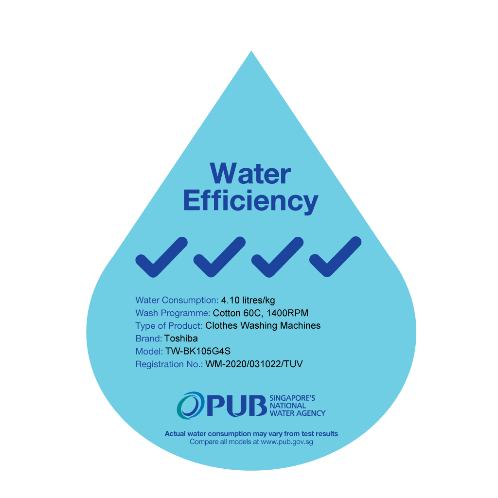 TOSHIBA TW-BK105G4S Front Load Washing Machine 9.5kg