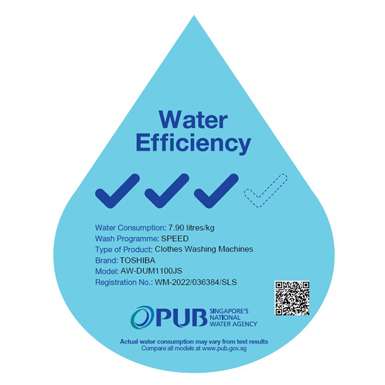 TOSHIBA AW-DUM1100JS Top Load Washing Machine 10kg