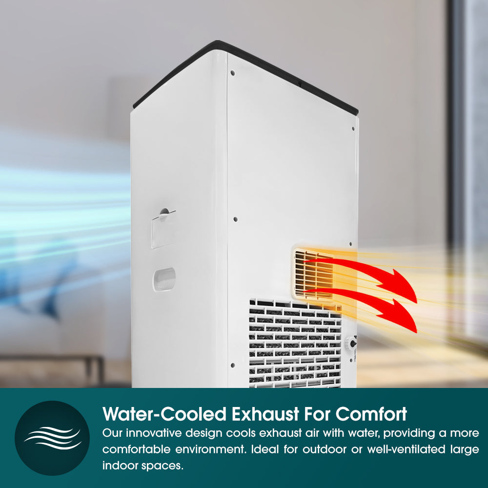 EUROPACE EHAC25DH3WH 4-IN-1 Hoseless Spot Cooler with Air Con Compressor