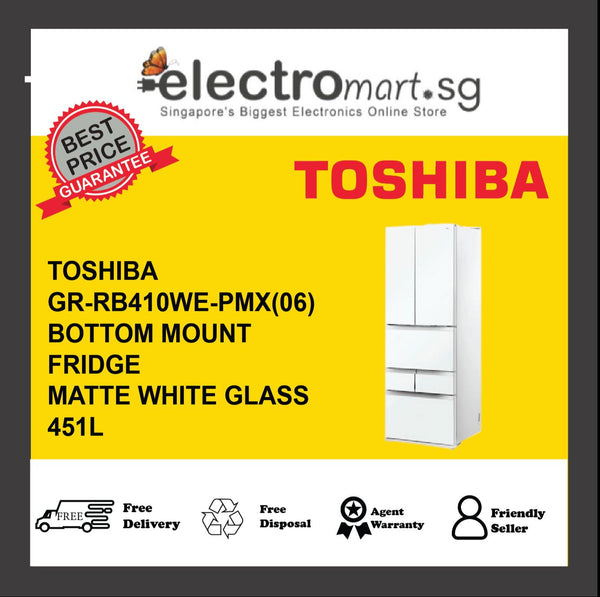 TOSHIBA GR-RM593WE-PGX(B3) Multi Door Fridge,  451L - White