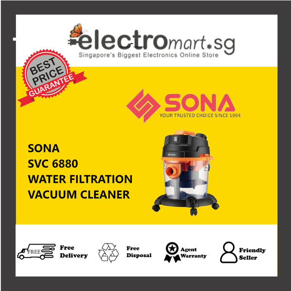 SONA SVC 6880 WATER FILTRATION  VACUUM CLEANER