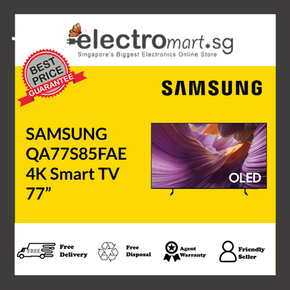 SAMSUNG QA77S85FAE OLED S85F 4K Samsung Vision AI Smart TV 77inch