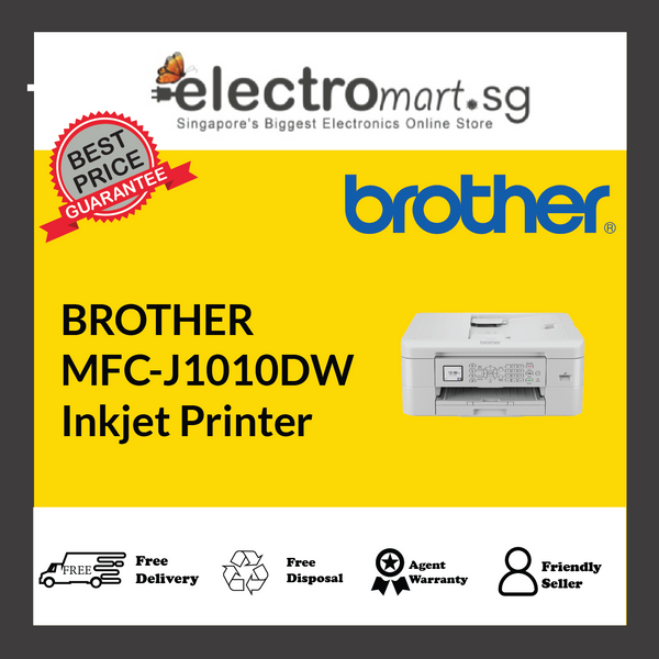 Brother MFC-J1010DW Stylish and Compact Multifunction colour A4 wireless inkjet printer