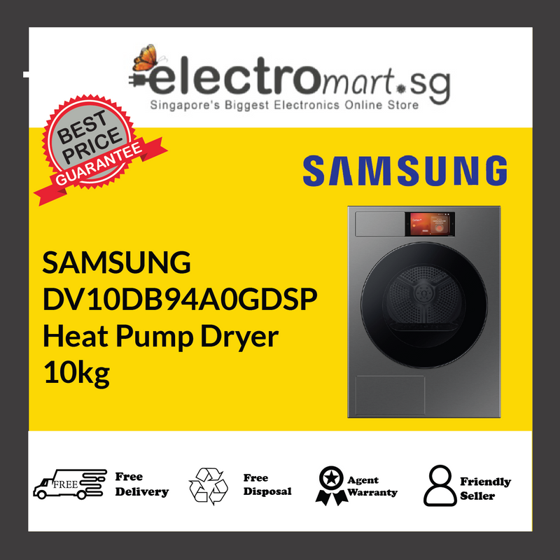 SAMSUNG DV10DB94A0GDSP Heat Pump Dryer 10kg