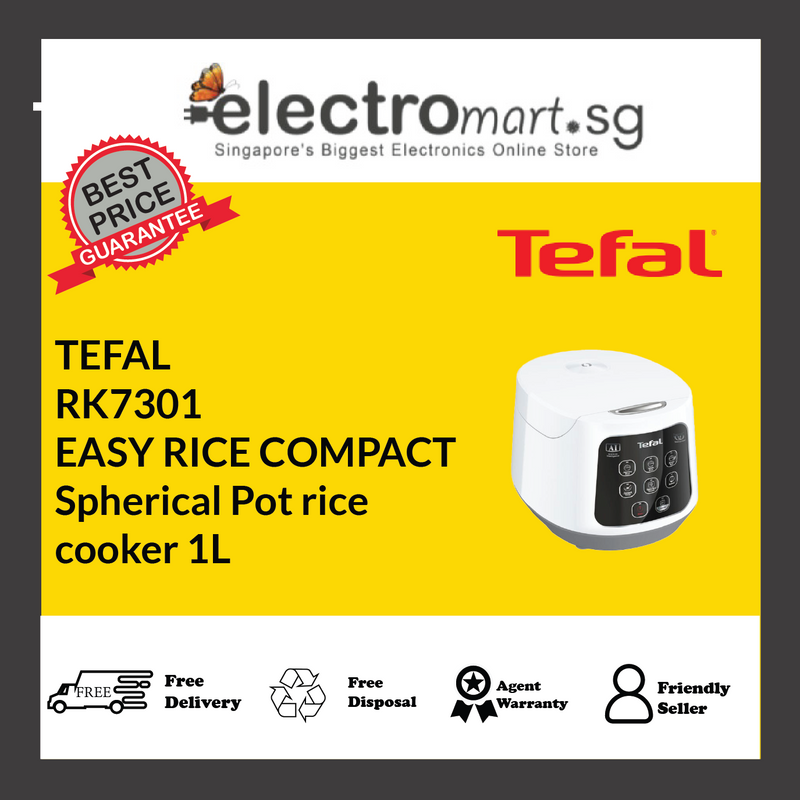 TEFAL RK7301 EASY RICE COMPACT  Spherical Pot rice  cooker 1L