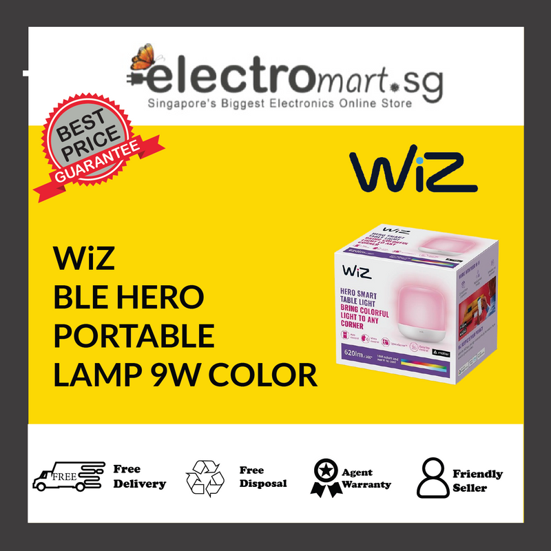 WiZ BLE HERO PORTABLE LAMP 9W COLOR