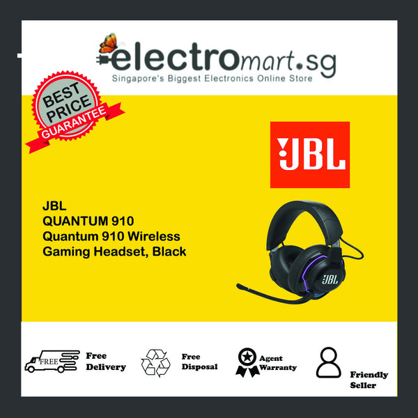 JBL Quantum 910 Wireless Gaming Headset, Black