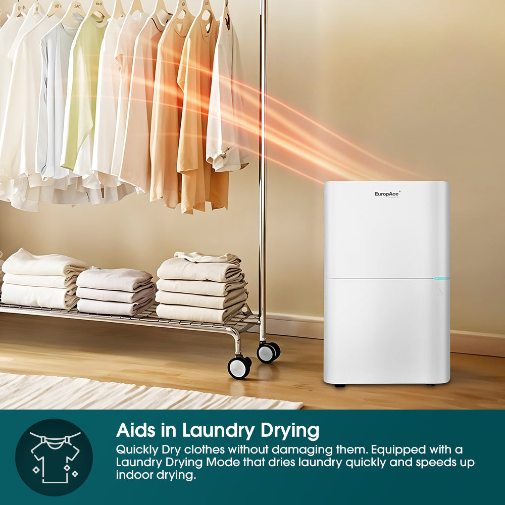 EUROPACE EDH5251BWHWIFI Smart Dehumidifier + Air Purifier 25L