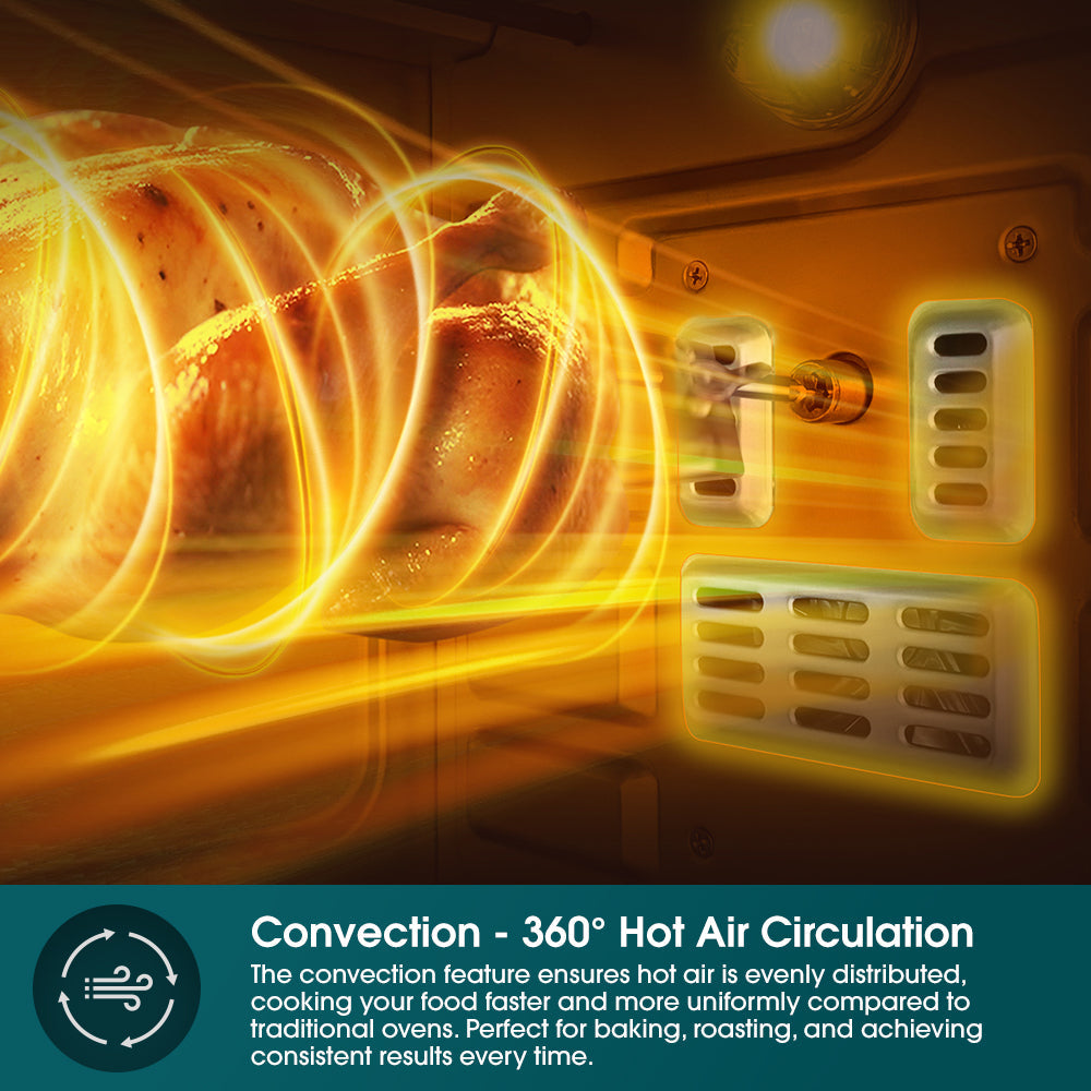 EUROPACE EEO5451DGY Electric Convenction Oven 45L