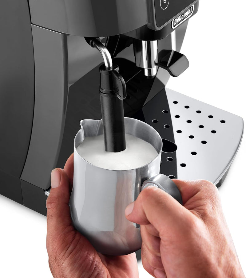 DELONGHI ECAM220.22.GB Magnifica start fully Automatic coffee machine,the freshest coffee ,Sift touch control panel, Traditional Milk frother ,One touch recipes Black