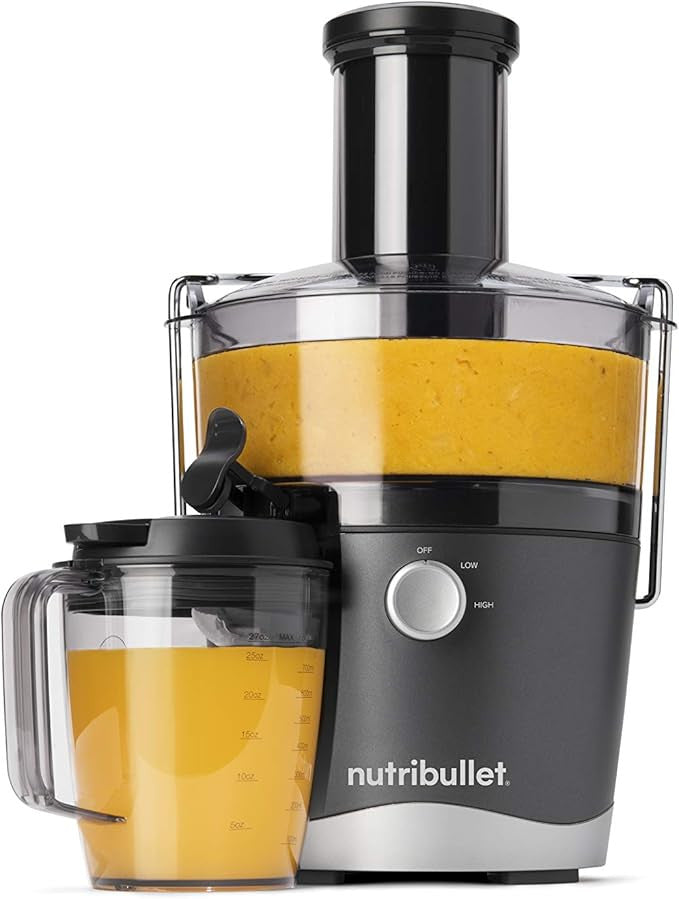 Nutribullet NBJ100G Juicer, Cold Juicer, Fruit and Vegetable Extractor, Fruit Juicer, Daily Use, Easy to Clean, 1.5 L Pulp Container, Black