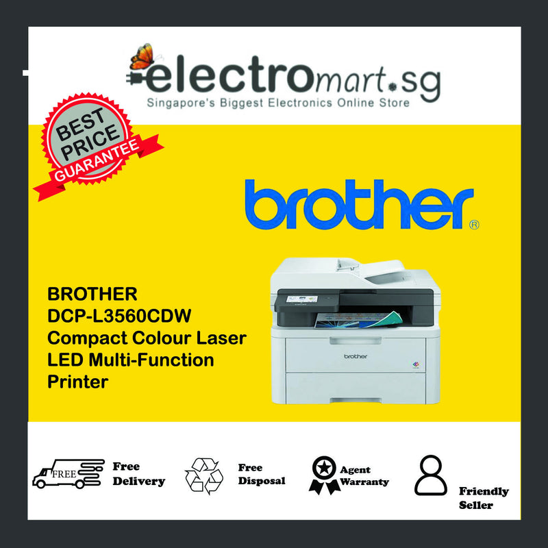 BROTHER  DCP-L3560CDW Compact Colour Laser  LED Multi-Function  Printer