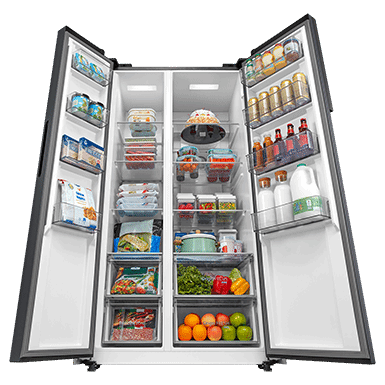TOSHIBA GR-RS780WI-PMX(06)Side by Side Fridge,  601L  - Morandi Grey