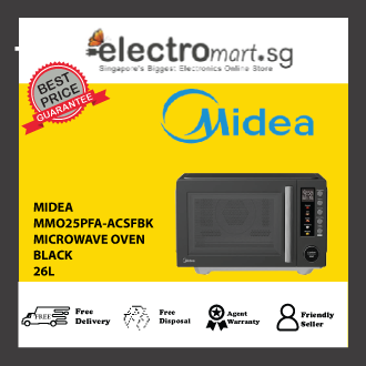 Midea MMO25PFA-ACSFBK 26L Microwave Oven - Black