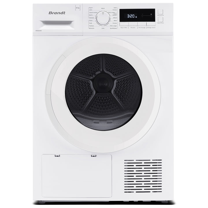 BRANDT DFB383HWA 8KG HEAT-PUMP CONDENSER DRYER