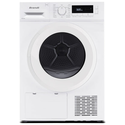 BRANDT DFB383HWA 8KG HEAT-PUMP CONDENSER DRYER