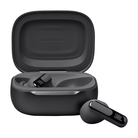 JBL Live Beam 3 True wireless noise-cancelling earbuds with stick-closed design and Smart Charging Case