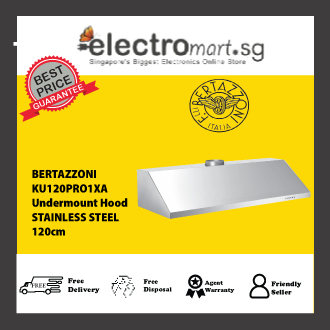 BERTAZZONI KU120PRO1XA Professional Series – 120cm Undermount Hood – 1 Motor